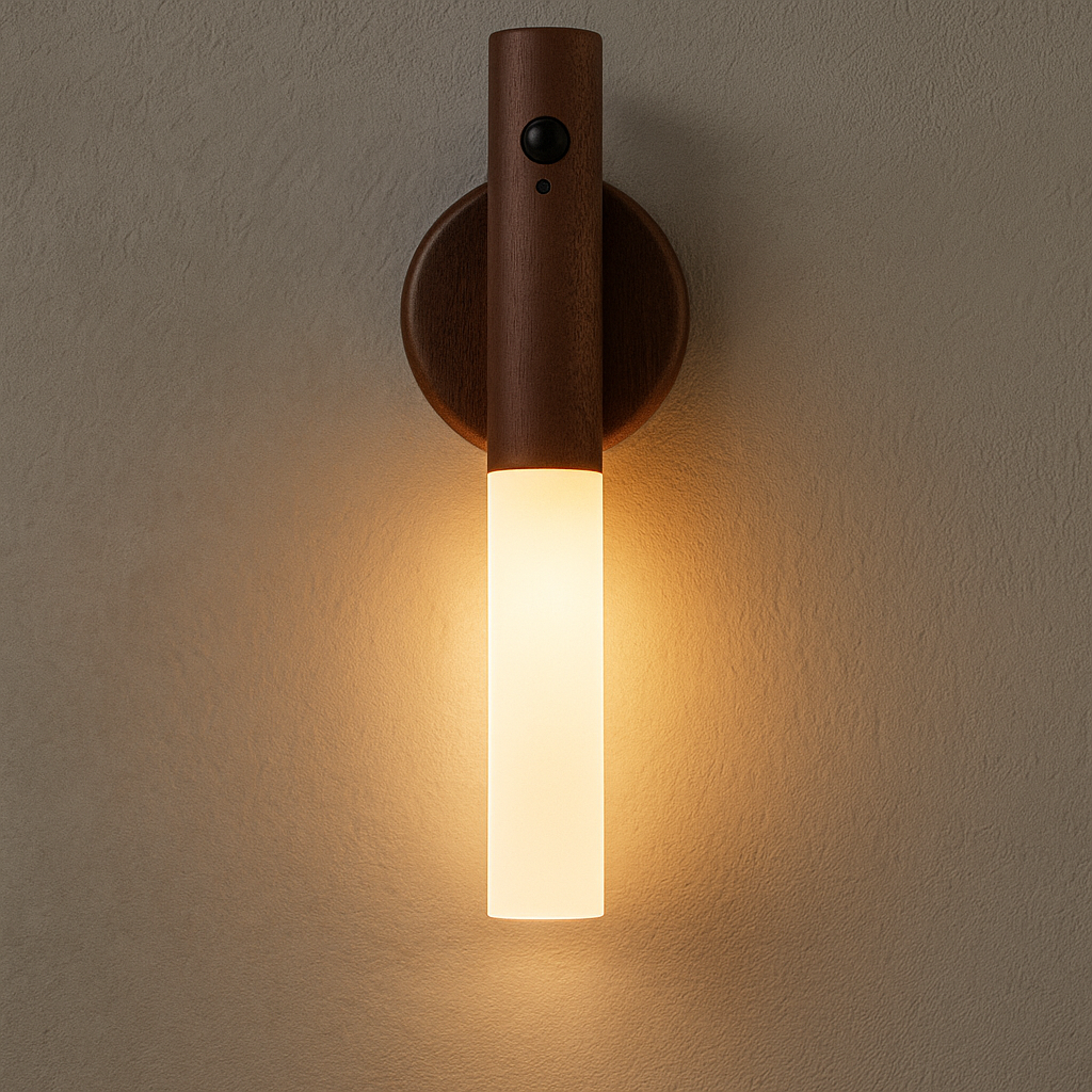 Smart Motion Sensor Night Light LED Rechargeable Magnetic Wall Lamp Portable for Hallway Bedroom Stairs Bathroom Cabinets Decor