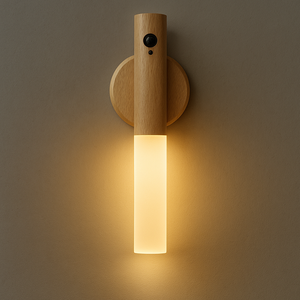 Smart Motion Sensor Night Light LED Rechargeable Magnetic Wall Lamp Portable for Hallway Bedroom Stairs Bathroom Cabinets Decor